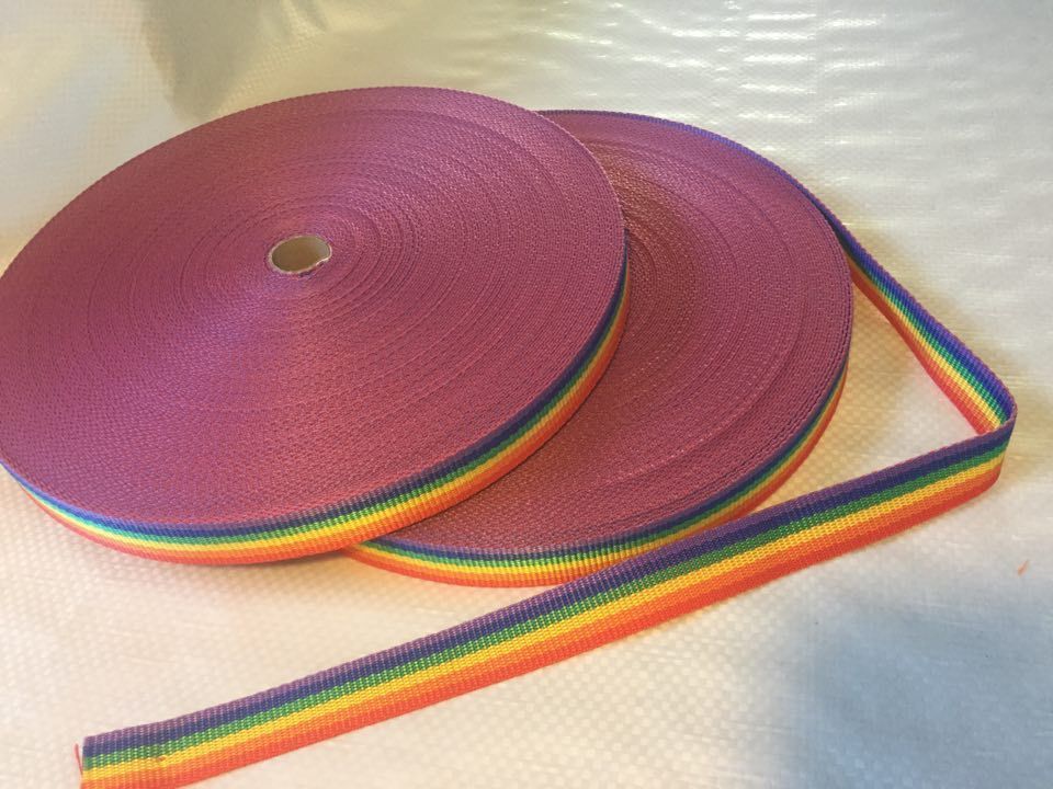 Polyprop Webbing multicolor 50mts 25mm Sewing Horse rugs, bags, canvas