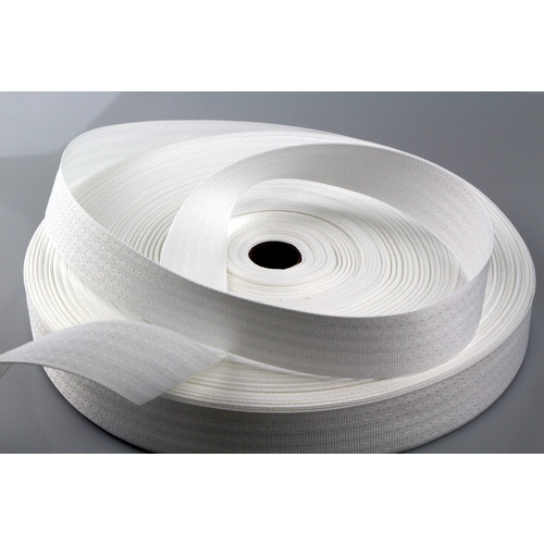 Polyester binding tape WHITE 36mm x 100mt