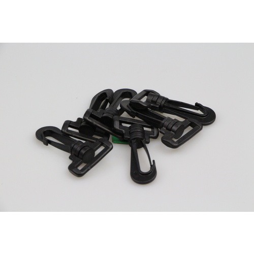 Snap hook plastic clips 25mm x 100