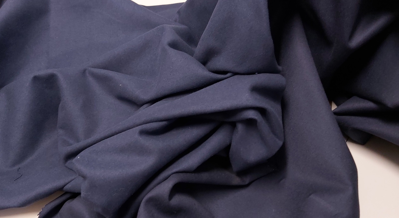 High Quality Moleskin Fabric 143cm x 1m Colour Navy