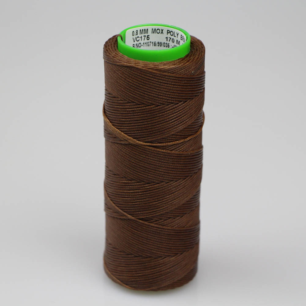 Heavy Duty Sewing Thread 0.8mm x 170m Spool – Colour Brown