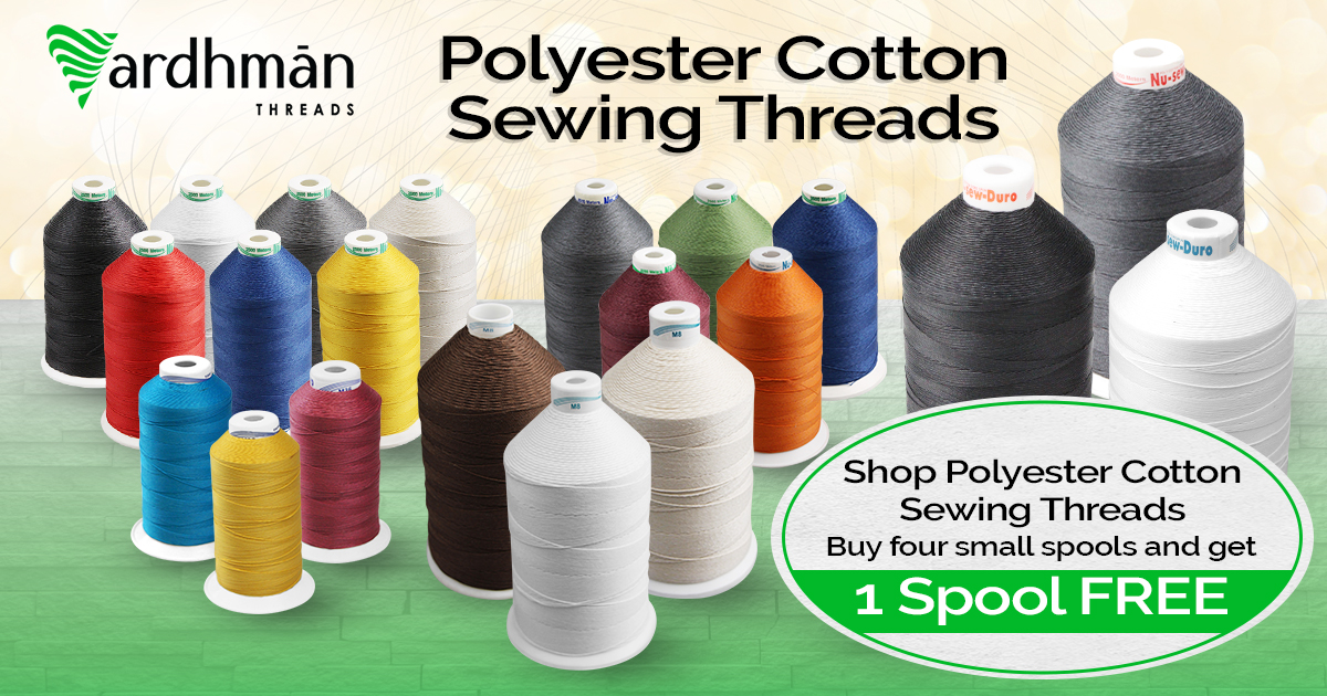 Polyester Cotton Threads For Sewing Vardhman Threads