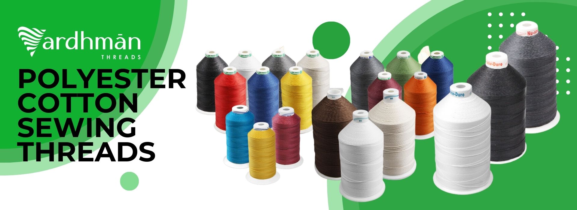 Polyester Cotton Threads For Sewing Vardhman Threads