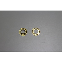 AUSTRALIAN MADE SP4 100 sets Eyelets and Spur Washers Solid Brass 