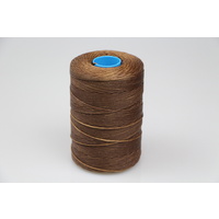 MOX waxed polyester sewing thread Brown 1.2mm 400m spool 