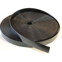 PVC Webbing 50mm x 50mts Black for Halters, Collars, Reins and Straps