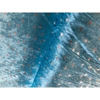 SPARKLE Penne Velvet fabric 150cm wide per 18m roll [Colour: light blue]