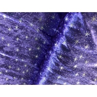 SPARKLE Penne Velvet fabric 150cm wide 18m roll [Colour: purple]