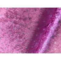 SPARKLE Penne Velvet fabric 150cm wide  [Colour: pink]