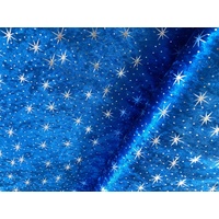 SPARKLE Penne Velvet fabric 150cm wide  [Colour: royal blue]