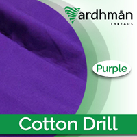 Purple Cotton Drill 150cm wide cut length 310gsm