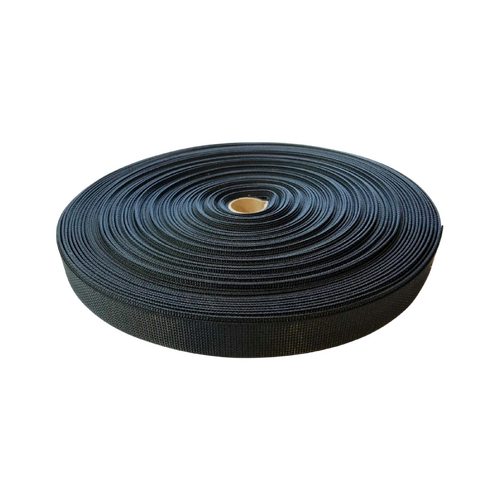 Polyester Ballistic/Backpack Webbing BLACK 25mm x 10mt