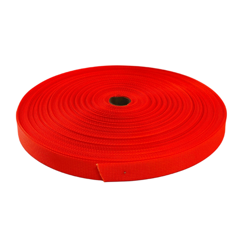 Polyester Ballistic/Backpack Webbing FLURO ORANGE 25mm x 10mt