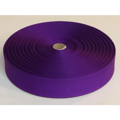 Polyester Ballistic/Backpack Webbing PURPLE 25mm x 10mt