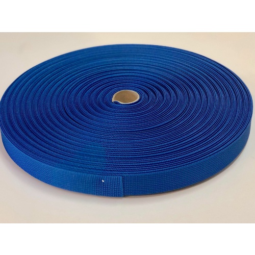 Polyester Ballistic/Backpack Webbing ROYAL BLUE 25mm x 10mt