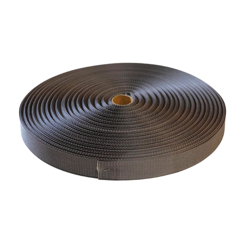 Polyester Ballistic/Backpack Webbing CHARCOAL 25mm x 50mt