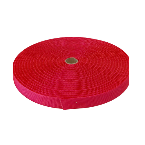 Polyester Ballistic/Backpack Webbing FLURO PINK 25mm x 50mt