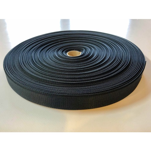 Polyester Ballistic/Backpack Webbing 38mm x 10m [Colour: black] [ID CODE: W5054]
