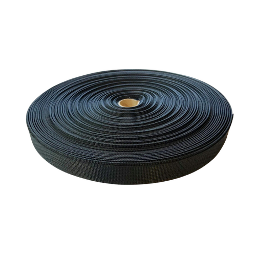 Polyester Ballistic/Backpack Webbing BLACK 38mm x 10mt