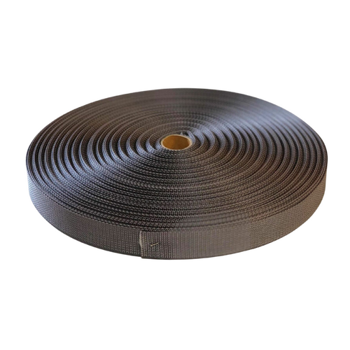 Polyester Ballistic/Backpack Webbing CHARCOAL 50mm x 10mt
