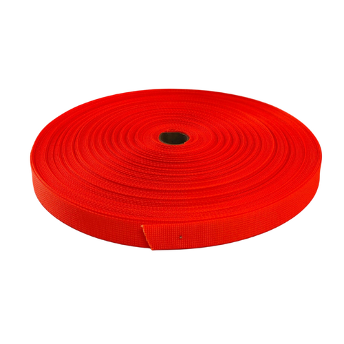 Polyester Ballistic/Backpack Webbing FLURO ORANGE 50mm x 10mt