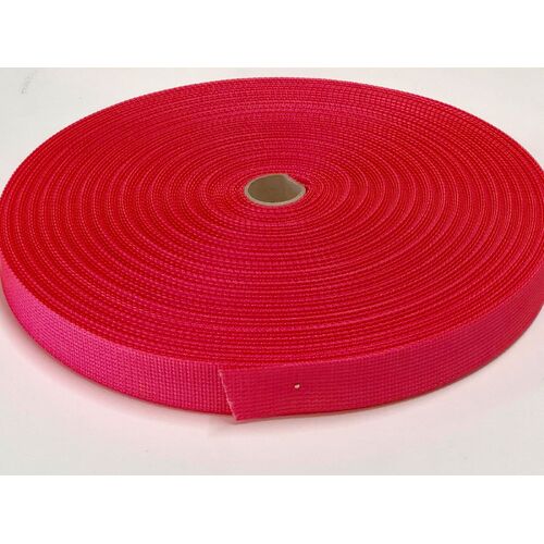 Polyester Ballistic/Backpack Webbing FLURO PINK 50mm x 10mt