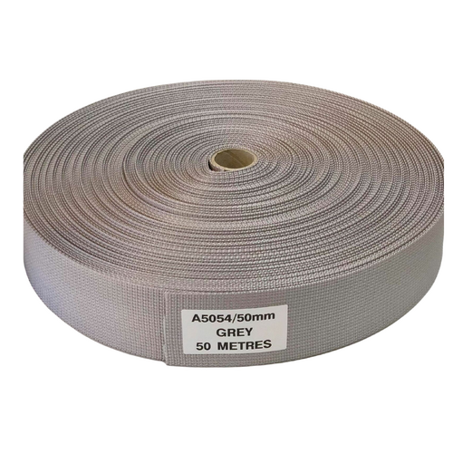 Polyester Ballistic/Backpack Webbing GREY 50mm x 10mt