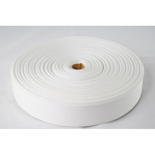 Polyester Ballistic/Backpack Webbing WHITE 50mm x 10mt