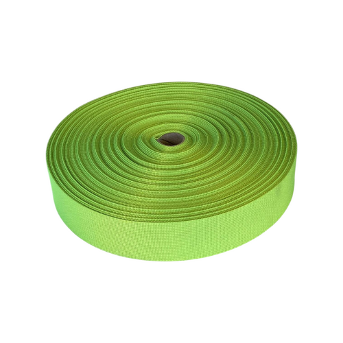 Polyester Ballistic/Backpack Webbing FLURO GREEN 50mm x 50mt