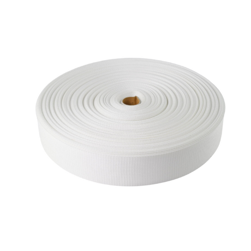 Polyester Ballistic/Backpack Webbing WHITE 50mm x 50mt