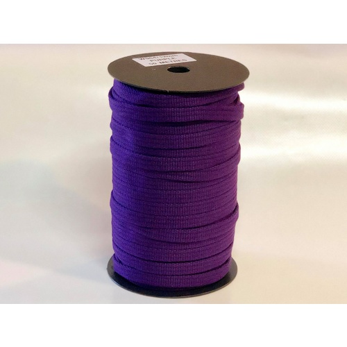 Polyester Brushed Soft Webbing Ribbed PURPLE 12mm x 10mt