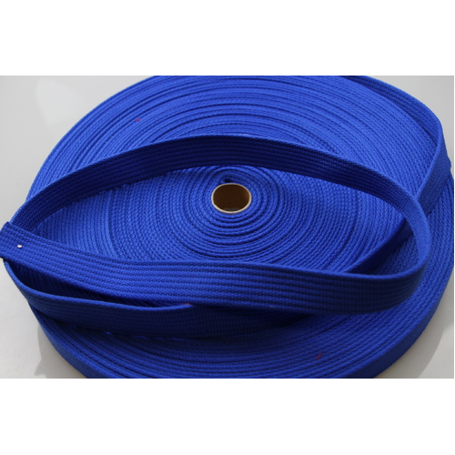 Polyester Brushed Soft Webbing Ribbed ROYAL BLUE 12mm x 50mt