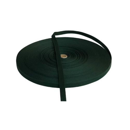 Polyester Brushed Soft Webbing Ribbed BOTTLE GREEN 20mm x 10mt