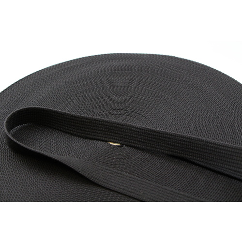 Polyester Brushed Soft Webbing Ribbed 20mm x 10m [Colour: Black][ID CODE: W964]