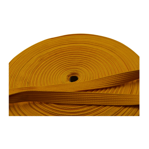 Polyester Brushed Soft Webbing Ribbed GOLD 20mm x 10mt