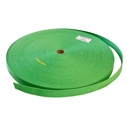 Polyester Brushed Soft Webbing Ribbed LIME 20mm x 50mt
