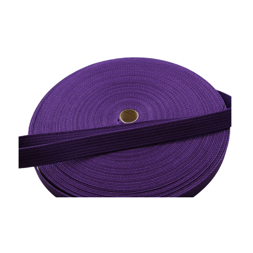 Polyester Brushed Soft Webbing Ribbed PURPLE 20mm x 50mt