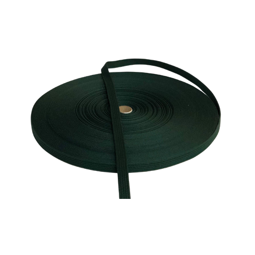 Polyester Brushed Soft Webbing Ribbed BOTTLE GREEN 25mm x 10mt