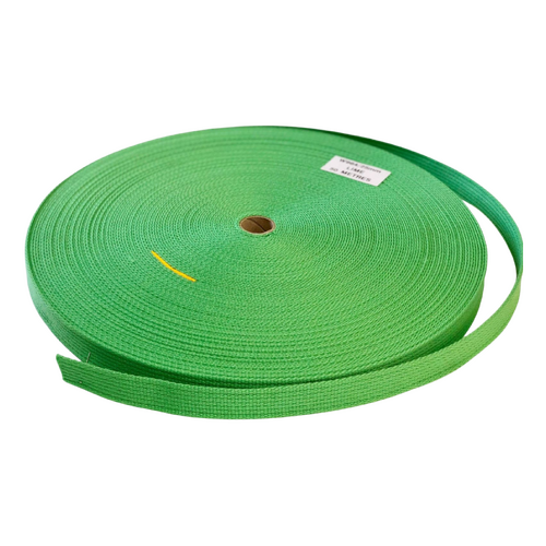 Polyester Brushed Soft Webbing Ribbed LIME 25mm x 10mt