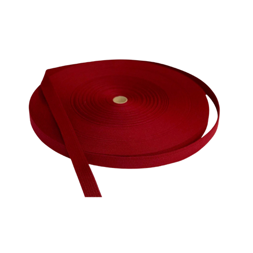 Polyester Brushed Soft Webbing Ribbed BURGUNDY 25mm x 50mt