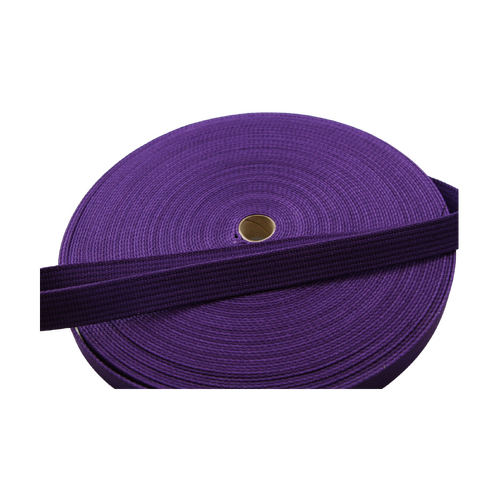 Polyester Brushed Soft Webbing Ribbed PURPLE 25mm x 50mt