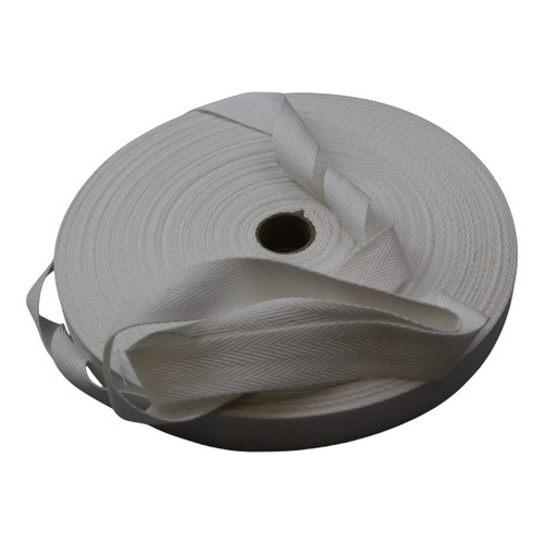 Cotton binding tape 25mm x 10mt WHITE
