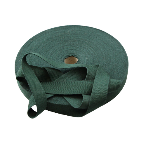 Cotton binding tape 25mm x 50mt BOTTLE GREEN