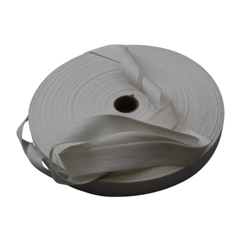 Cotton binding tape 25mm x 50mt WHITE