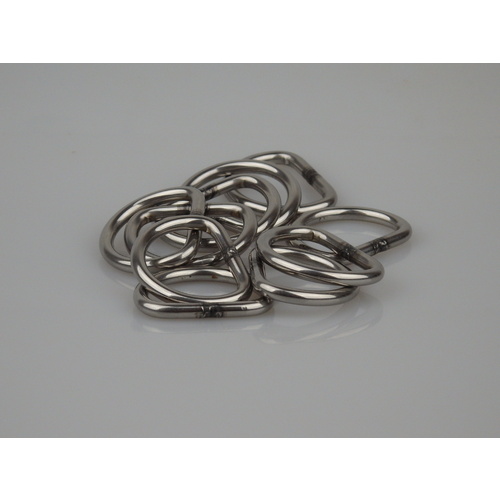 Stainless Steel D-Rings 25mm x 4mm 10 Pieces