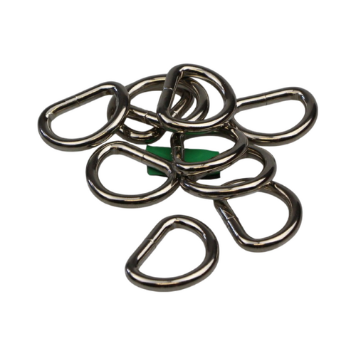 Dee D Ring x 100 Welded Steel 15mm x 3mm