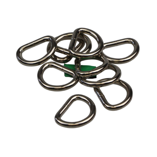 Dee D Ring x 10 Welded Steel 20mm x 3mm