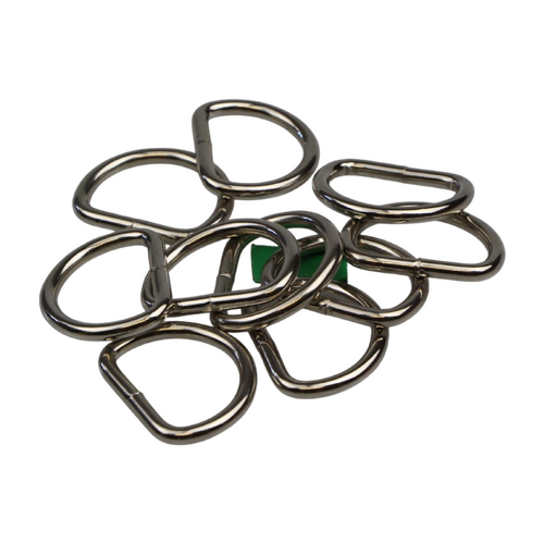 Dee D Ring x 10 Welded Steel 25mm x 4mm