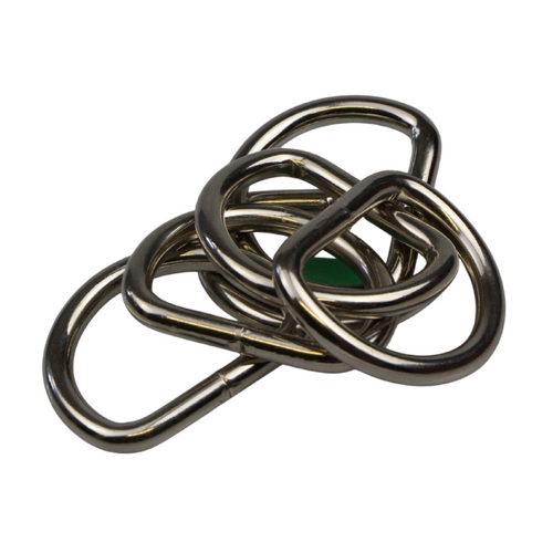 Dee D Ring 6 x Welded Steel 38mm x 6mm