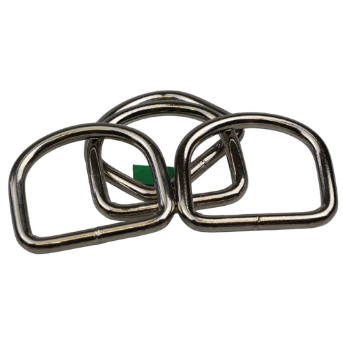 Dee D Ring Welded Steel 50mm X 7mm x 10 pieces